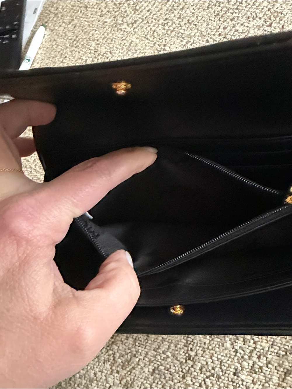 MCM Cognac Visetos Continental Wallet with Colorful Stripe Accents - Picture 10 of 11